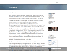 Tablet Screenshot of brudertreue.ch